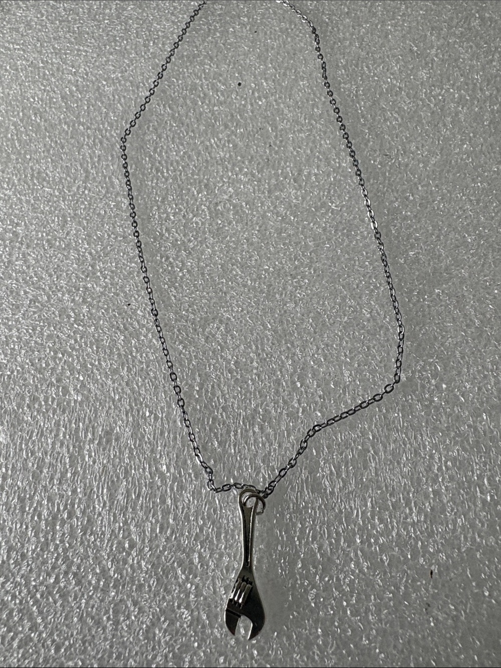Silver Wrench Pendant Necklace  Jewelry sale
